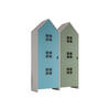 REGALSCHRANK Set Kania 115x37x171 MDF Weiß /Bunt - Blau/Grün, Holzwerkstoff (115/171/37cm) - 58aufmkessel
