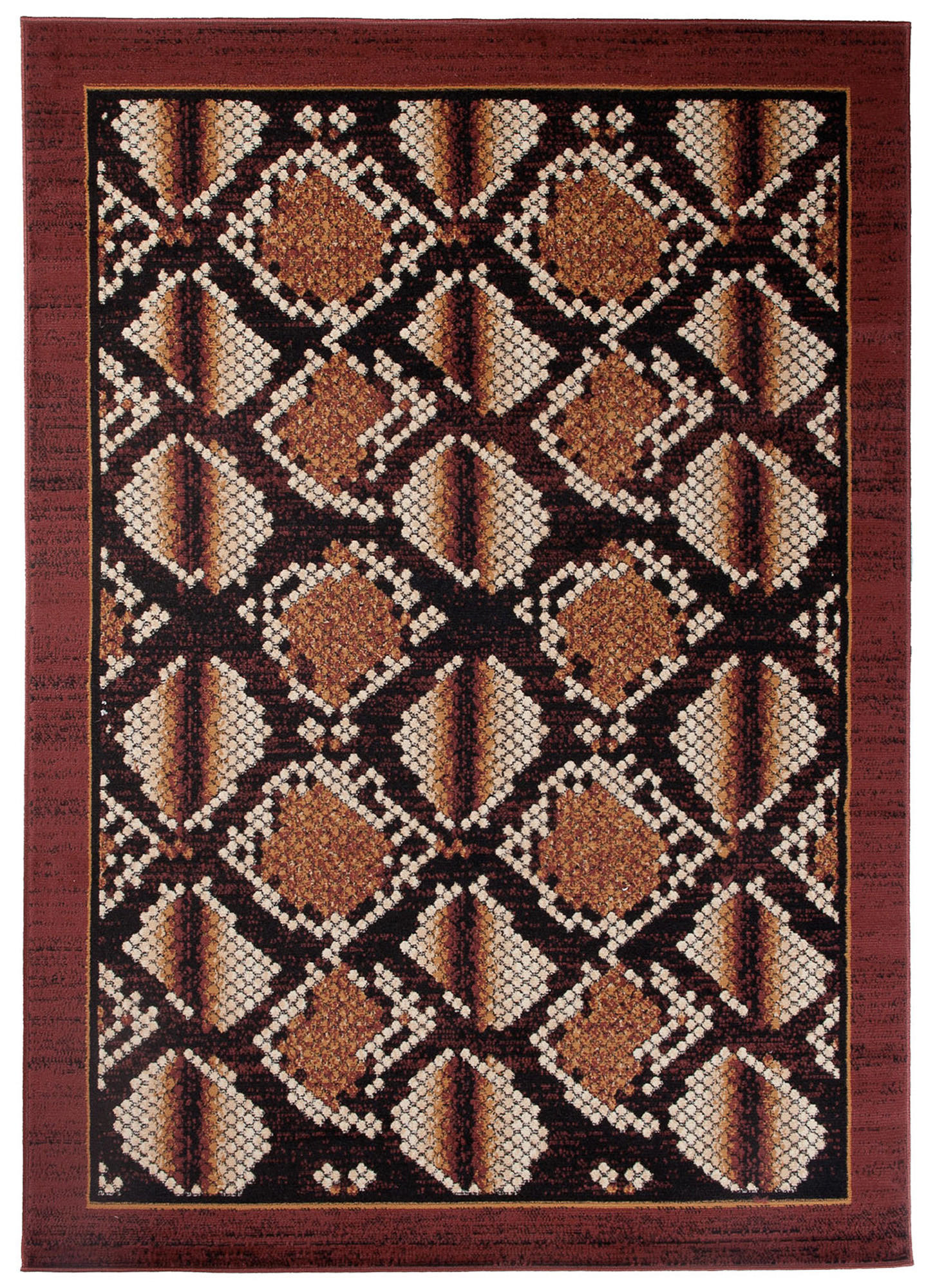 TEPPICH DREAM Schwarz Braun 220/300 cm - Schwarz/Braun, Textil (220/300cm) - Tapiso