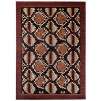 TEPPICH DREAM Schwarz Braun 220/300 cm - Schwarz/Braun, Textil (220/300cm) - Tapiso