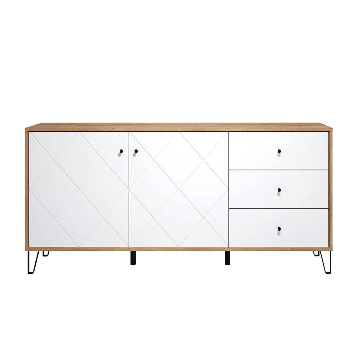 SIDEBOARD Touch Weiß - Weiß, Holzwerkstoff (183/76/40cm) - Trendteam