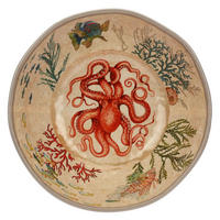 SCHÜSSEL / Salatschüssel Ø 36 cm Sea Life - Multicolor, Kunststoff (36cm) - Rose & Tulipani