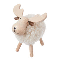 DEKO-ELCH Woody Forest - Creme, Holz (10/11/8cm) - Butlers