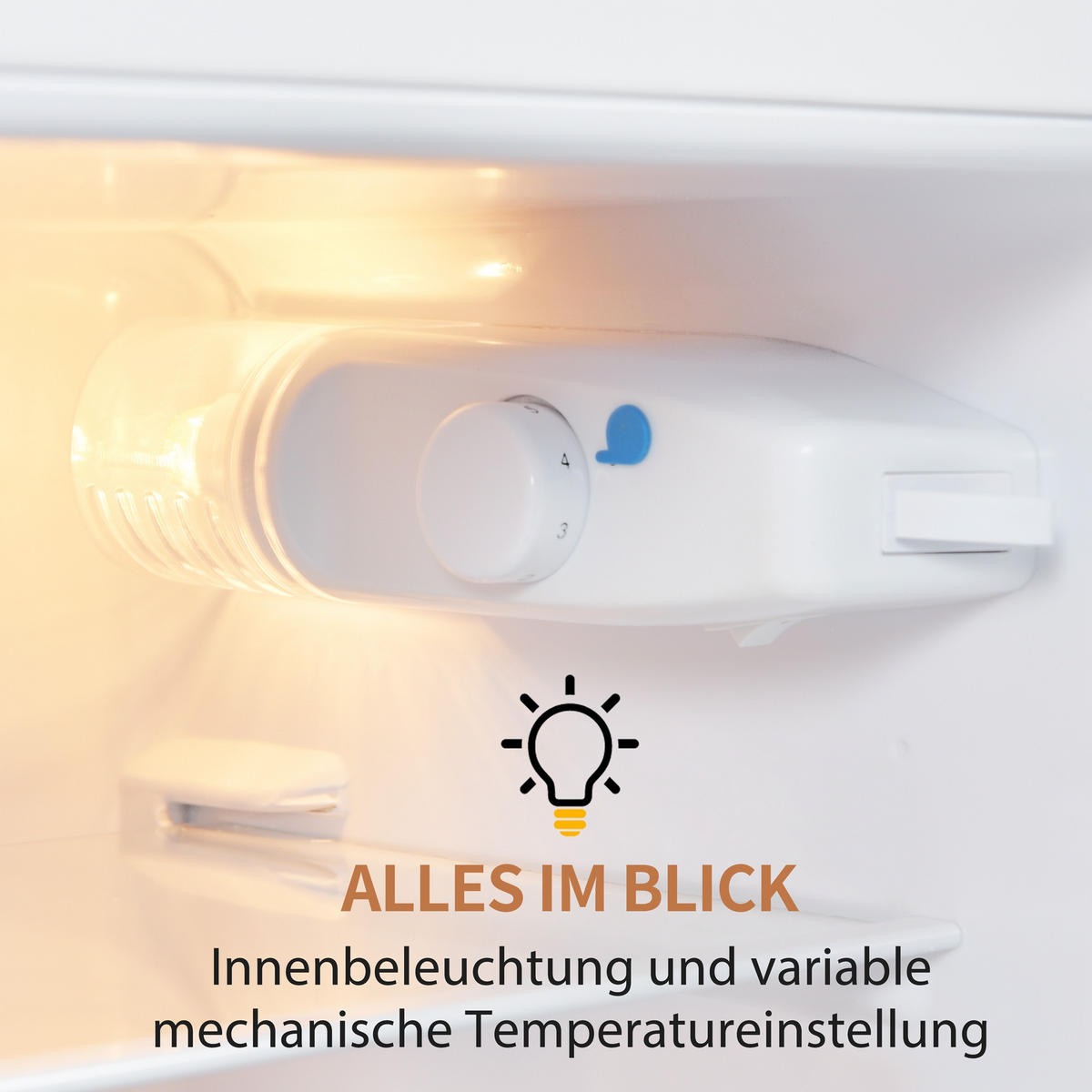 KUHLSCHRANK 41/45.5/105.5 cm Schwarz mit 92 Liter Gesamtvolumen und LED-Licht - Schwarz, Kunststoff (45.5/105.5/41cm) - Oxeza