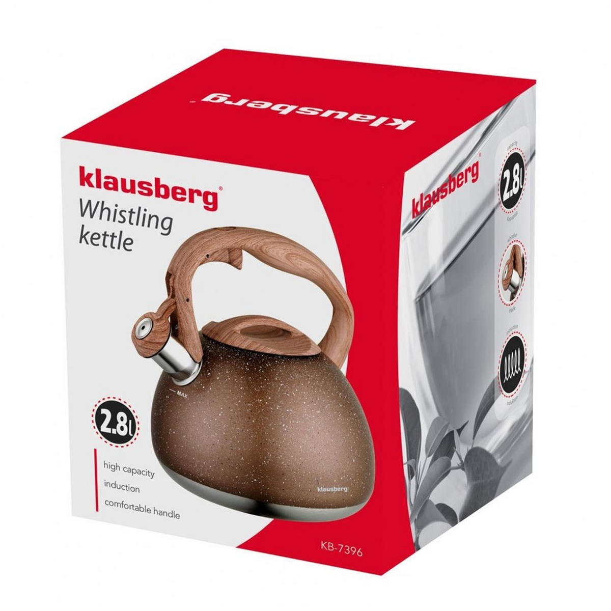 WASSERKESSEL Braun 25/22/20 cm KB7510 - Braun, Metall (25cm) - Klausberg 