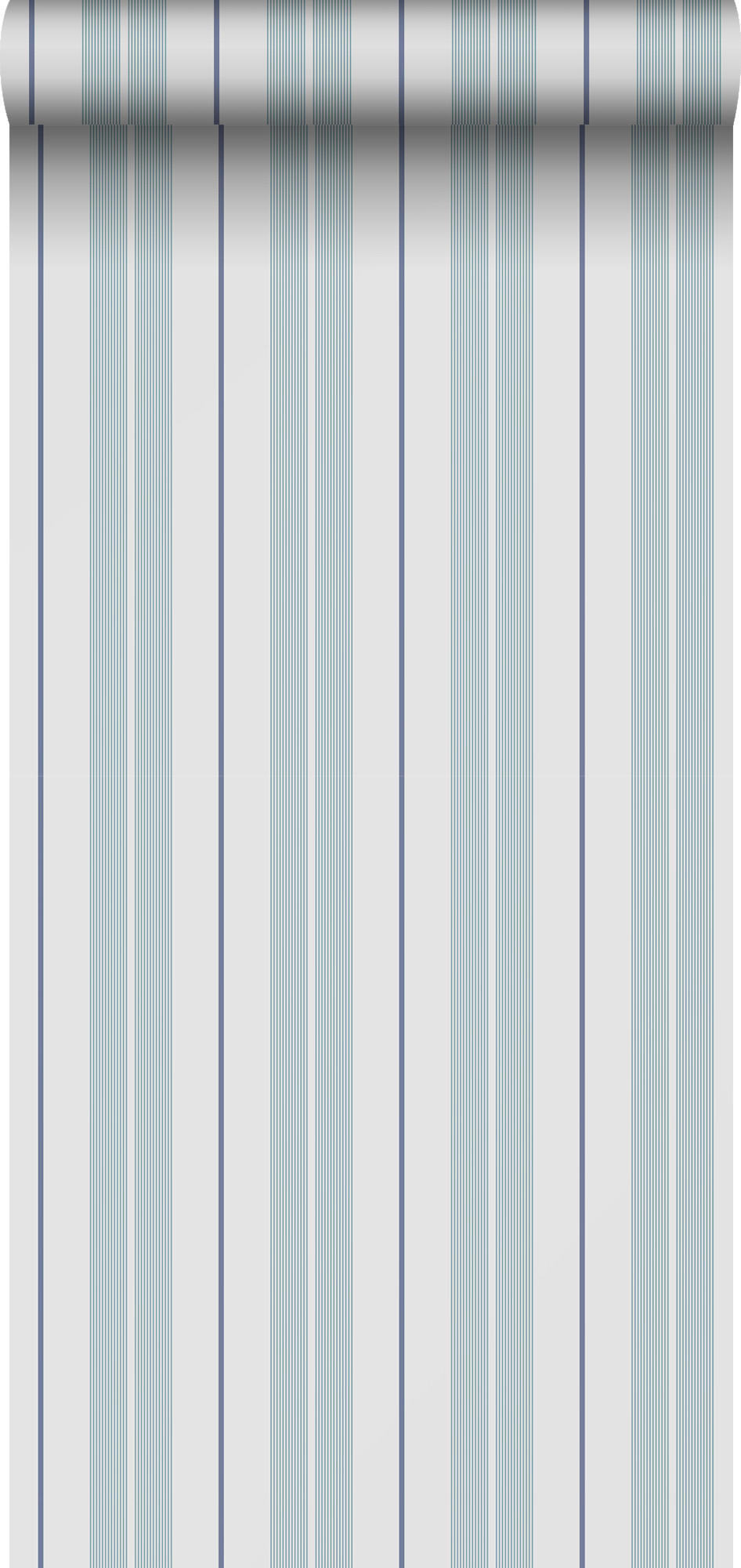 TAPETE Streifen 53 cm x 10.05 m - Blau, Papier (53/1000cm) - Sanders & Sanders