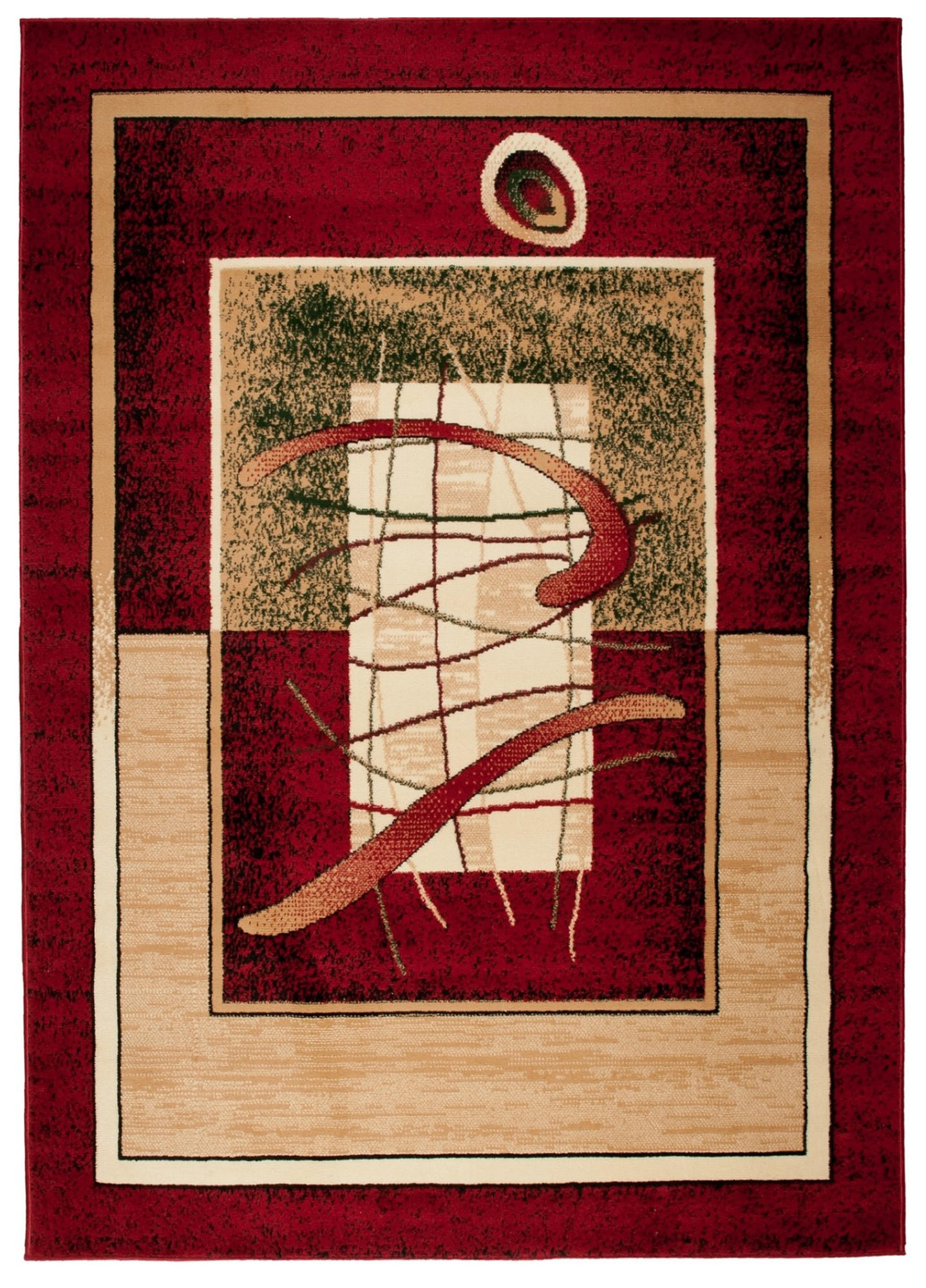 TEPPICH ATLAS Rot Beige 60/100 cm - Beige/Rot, Textil (60/100cm) - Tapiso