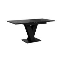 ESSTISCH Ausziehbar 120-160 cm Schwarz Marmor-Optik - Schwarz, Holzwerkstoff (160/80/75cm) - Home Collective