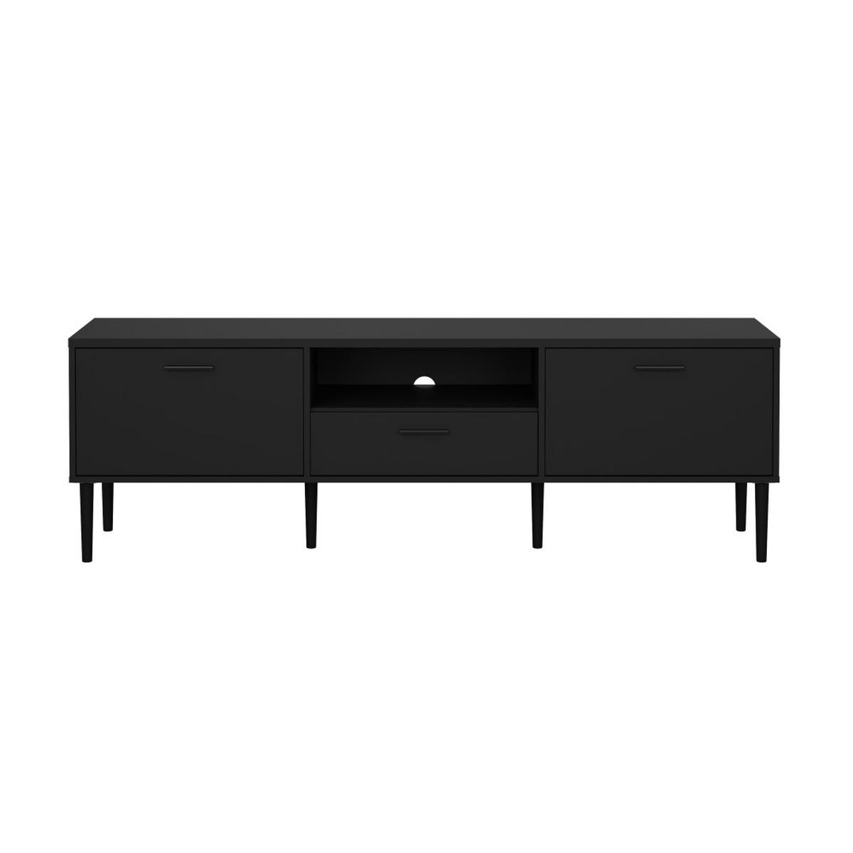 TV-MÖBEL, Media, Schwarz, Holzwerkstoff, 178 x 40 x 57 cm - Schwarz, Holzwerkstoff (178/57/40cm) - ebuy24