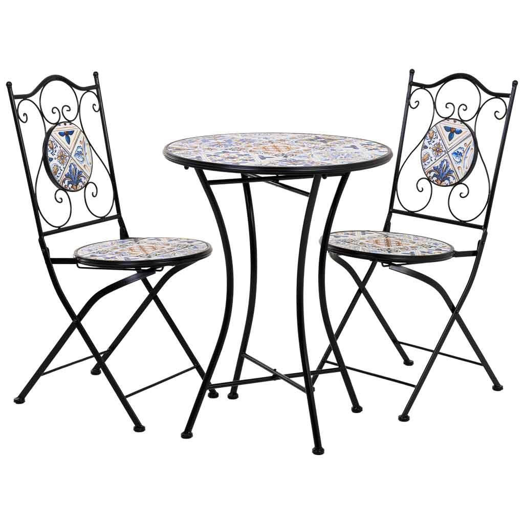 BALKONSET, schwarz, 3-tlg. - Schwarz, Metall - Wanderlust