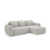 ECKSOFA Gaston Mit Schlaffunktion - Greige, Holzwerkstoff/Textil (304/190cm) - Fun Möbel
