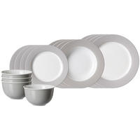 EINSTEIGER-SET Doppio Grau 16er Set - Grau, Keramik (1/1/1cm) - Ritzenhoff Breker