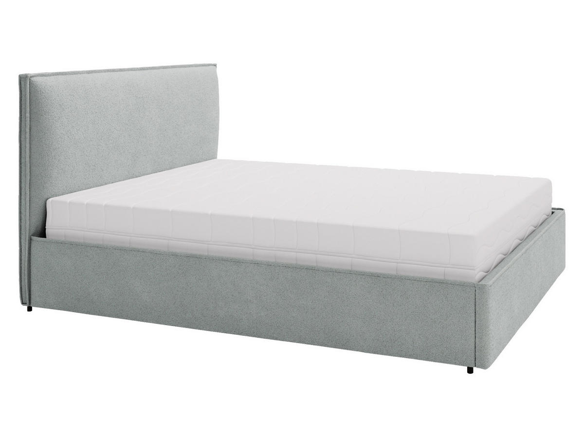 POLSTERBETT Bianco - Schwarz/Grau, Holzwerkstoff/Kunststoff (140/200cm) - MIRJAN24