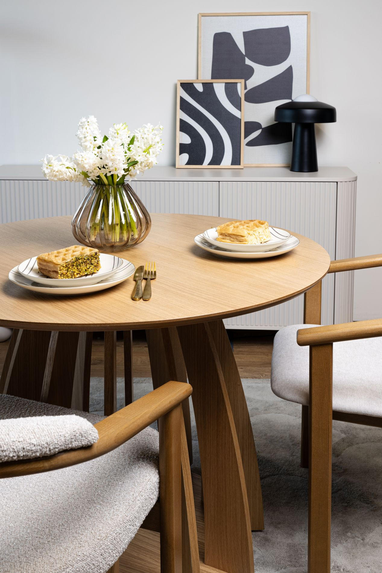 ESSTISCH Diciffy Eichenholzoptik Natur, Ø100 cm - Eichefarben, Holzwerkstoff (100/100/74.5cm) - Selsey