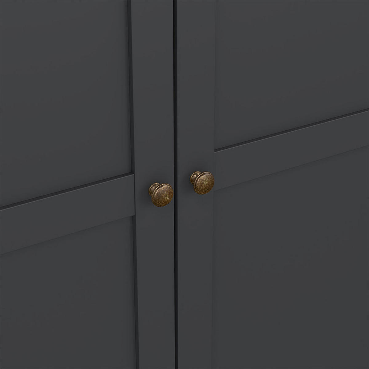 GARDEROBENSCHRANK mattgrau - Grau, Holzwerkstoff (139/201/60cm) - ebuy24