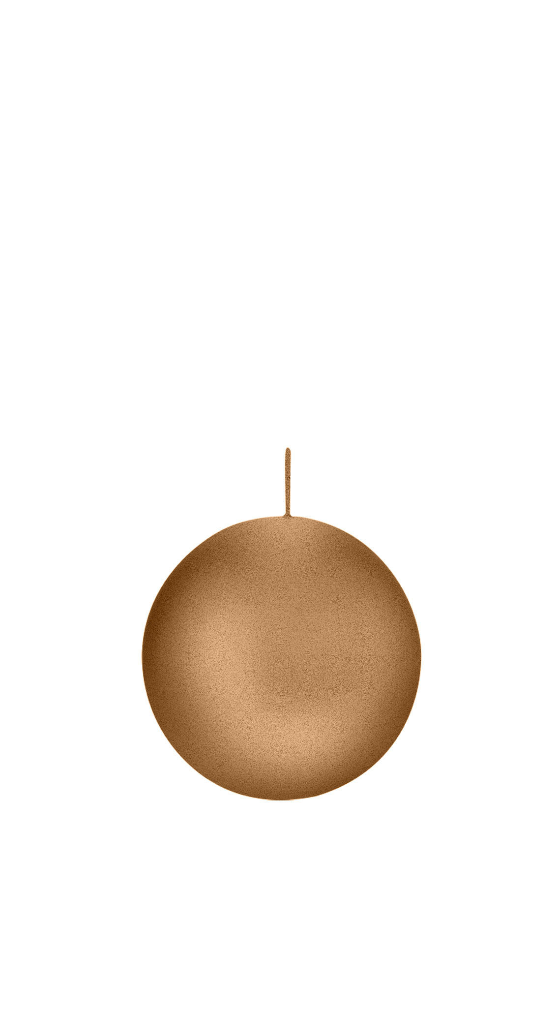 KUGELKERZEN Bronze Ø 6 cm, 16 Stück - Bronzefarben, Paraffin (6/6/6cm) - Wiedemann Kerzen