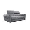 SOFA CALVERA 3-Sitzer, grau - Grau, Holzwerkstoff/Textil (204/79/106cm) - Courtois Laville