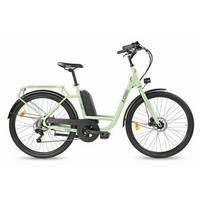 CITY E-BIKE 26" Town Compact grün - Grün, Metall (125cm) - LLOBE