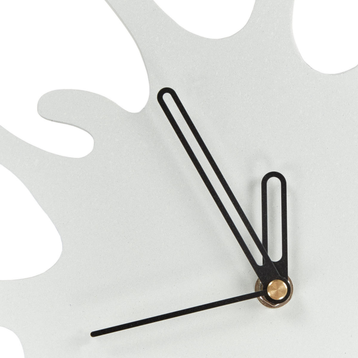 WANDUHR Weiß Fully - Weiß, Holzwerkstoff (27/37/1cm) - Beliani