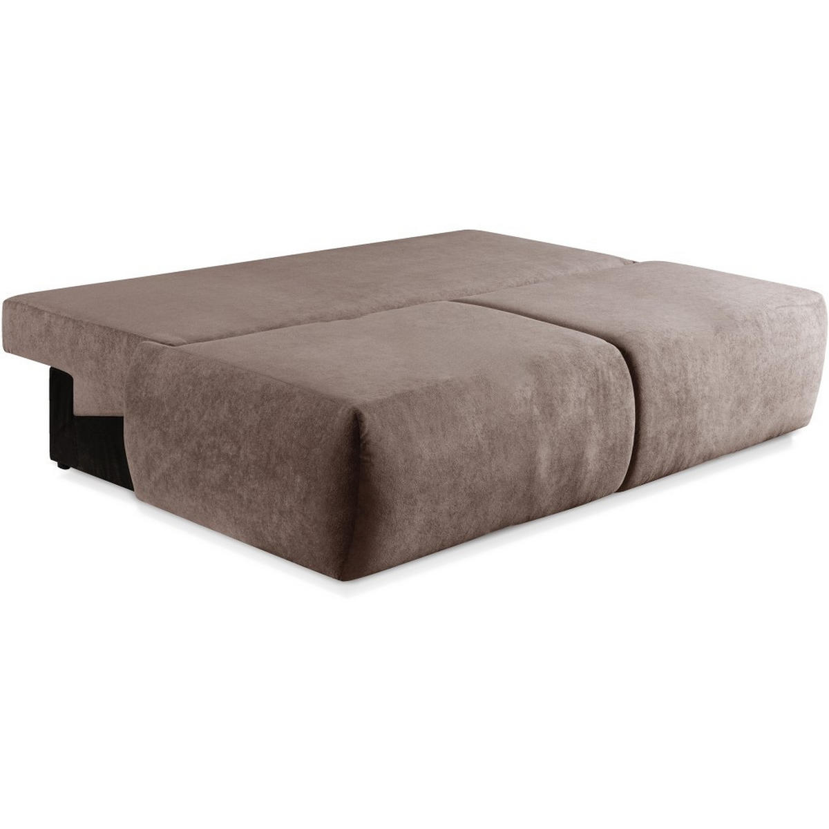 SCHLAFSOFA 3-Sitzer Trevi mit Schlaffunktion, Braun - Schwarz/Braun, Textil (206/82/91cm) - Beautysofa