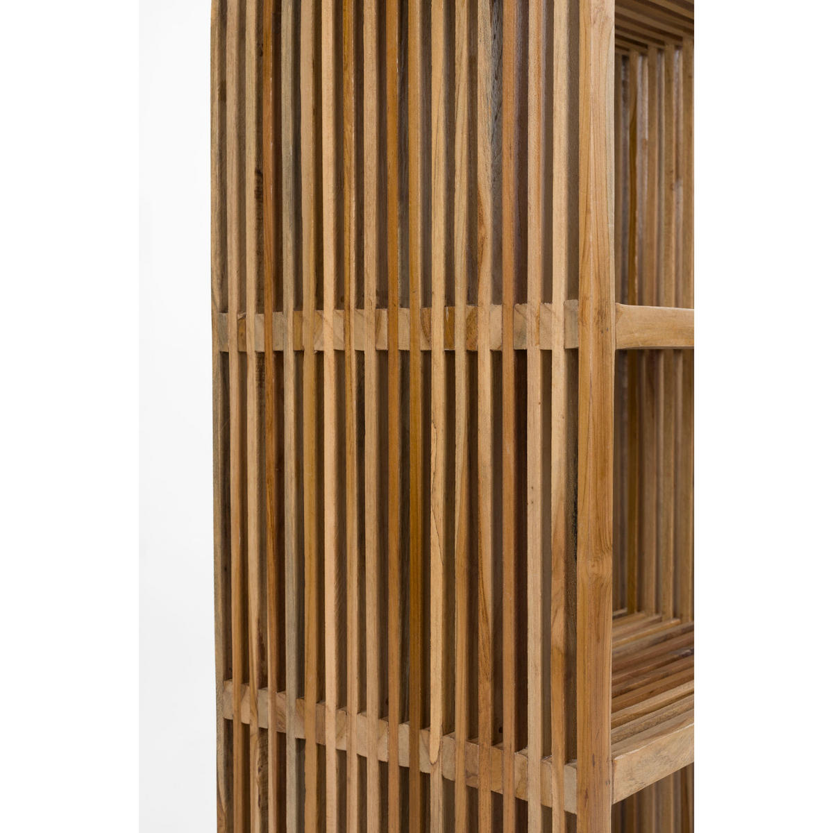 STANDREGAL Djia Kastje aus Teakholz hoch - Braun, Holz (44/85/34cm) - Housecraft Living