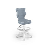 KINDERSTUHL Petit mit Fußstütze - Blau, Textil (66/90/66cm) - RAUMHIRSCH FURNITURE