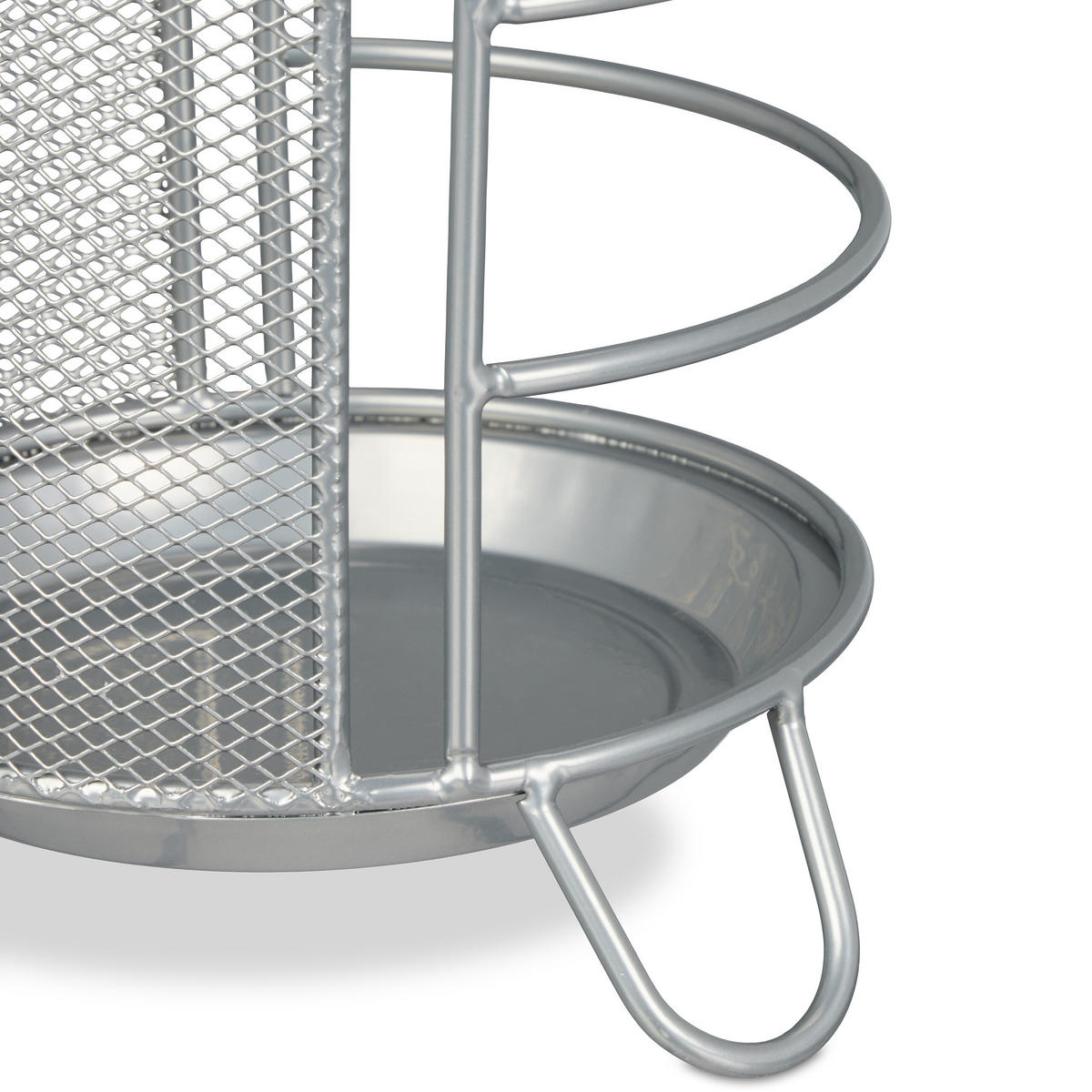 REGENSCHIRMSTÄNDER - Silberfarben, Metall (16/44/16cm) - Relaxdays