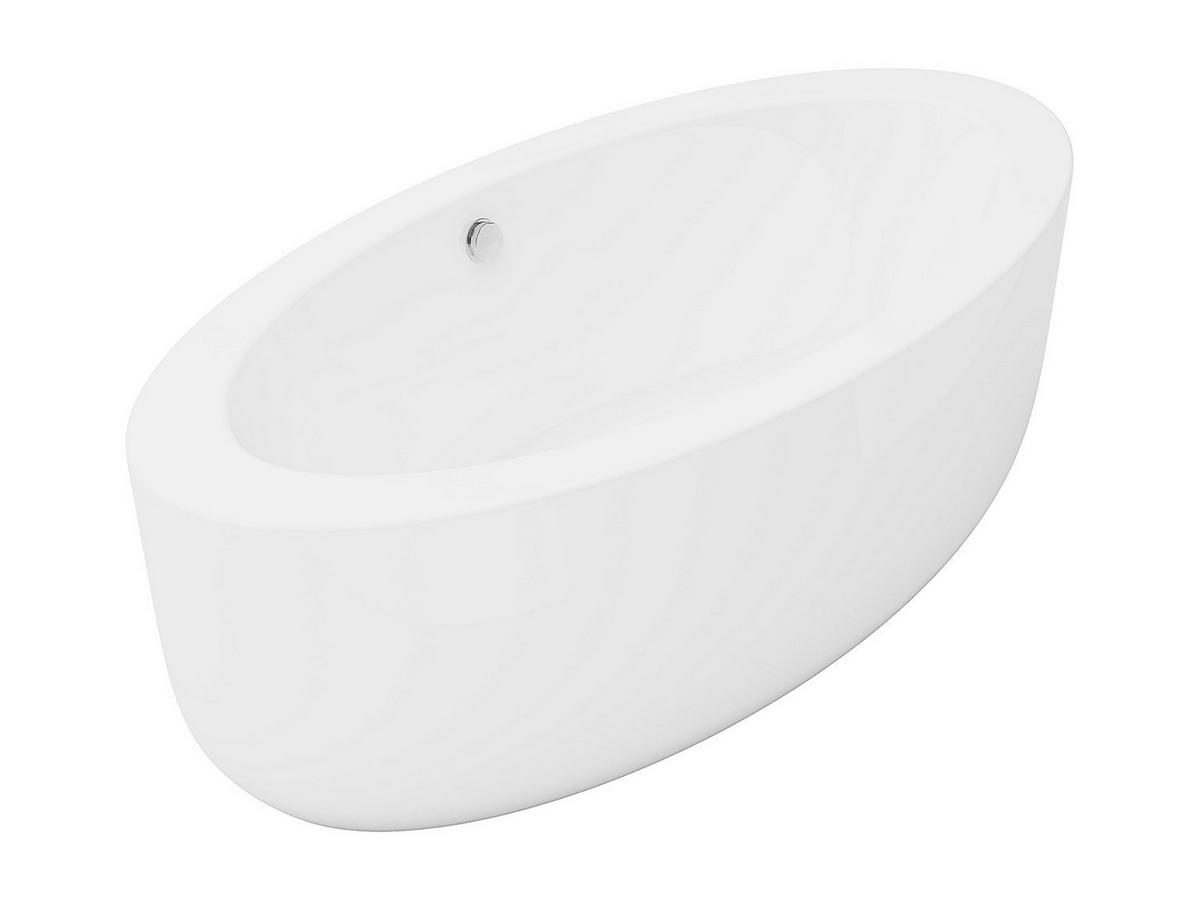 BADEWANNE - 185 cm x 90 cm - acryl - weiß Marmati - Weiß, Kunststoff (185/58/90cm) - Vente-Unique
