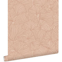 TAPETE Ginkgoblätter 53 cm x 10.05 m - Terracotta, Papier (53/1000cm) - ESTAhome