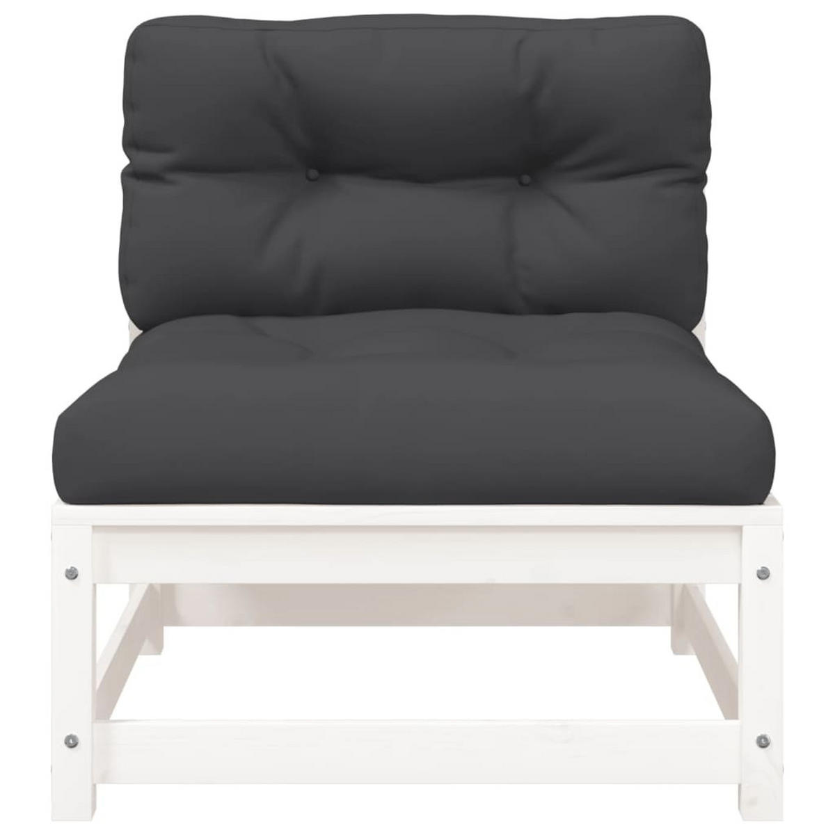 GARTENSOFA XYVOM 70/67/70 cm （2-SITZER） - Weiß, Holz (70/67/70cm) - ZMH