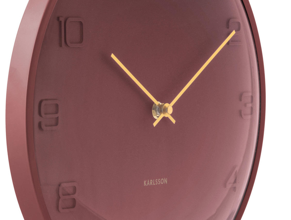 WANDUHR Fuerte Dome Rot 30.5/3/30.5 cm - Rot, Metall (3/30.5/30.5cm) - Karlsson