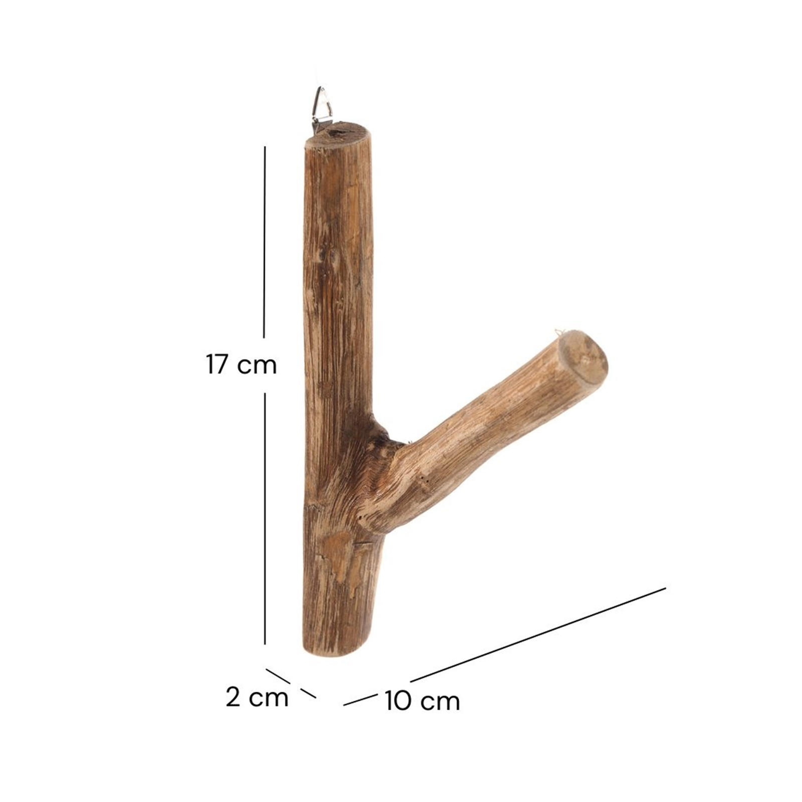 GARDEROBENHAKEN LIMB Teakholz Wurzel - Naturfarben, Holz (2/17/10cm) - DESIGN DELIGHTS