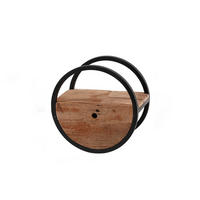 WANDREGAL RADEL Holz - Braun, Holz (40/40/25cm) - KAWOLA