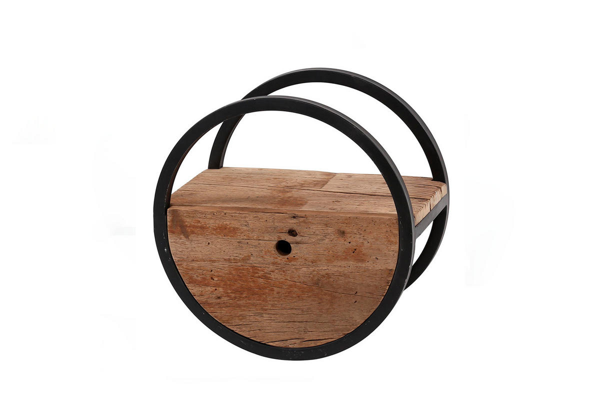 WANDREGAL RADEL Holz - Braun, Holz (40/40/25cm) - KAWOLA