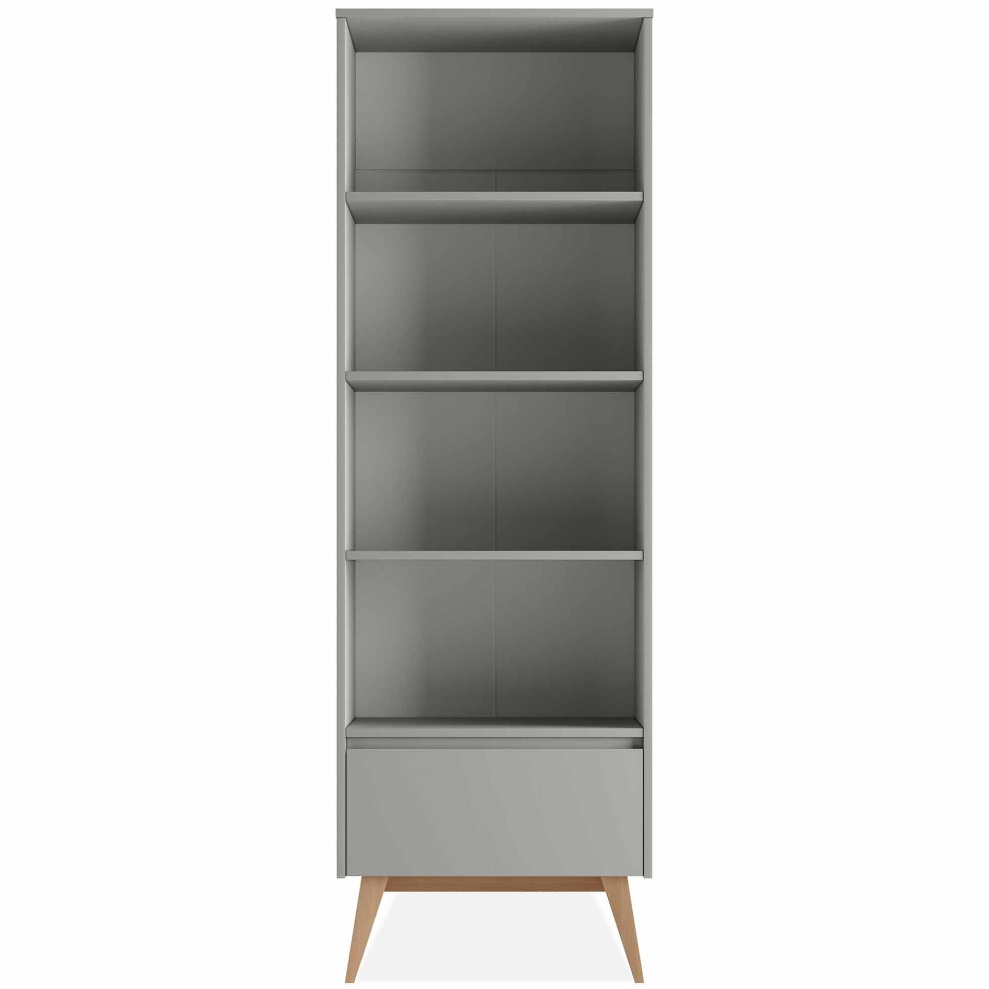 KINDERREGAL Standregal Dambi - Grau, Holz (65/200/43cm) - KONSIMO®