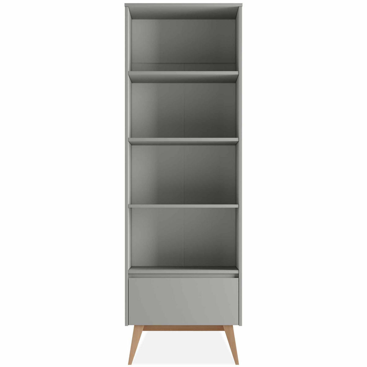 KINDERREGAL Standregal Dambi - Grau, Holz (65/200/43cm) - KONSIMO®