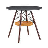 ESSTISCH Schwarz 80/80/71,5 cm - Walnussfarben, Holz (80/80/71.5cm) - PANGIVO