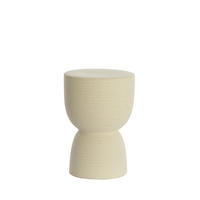 BEISTELLTISCH Finca Weiß 28.5/28.5/42 cm - Weiß, Keramik (28.5/28.5/42cm) - Light & Living