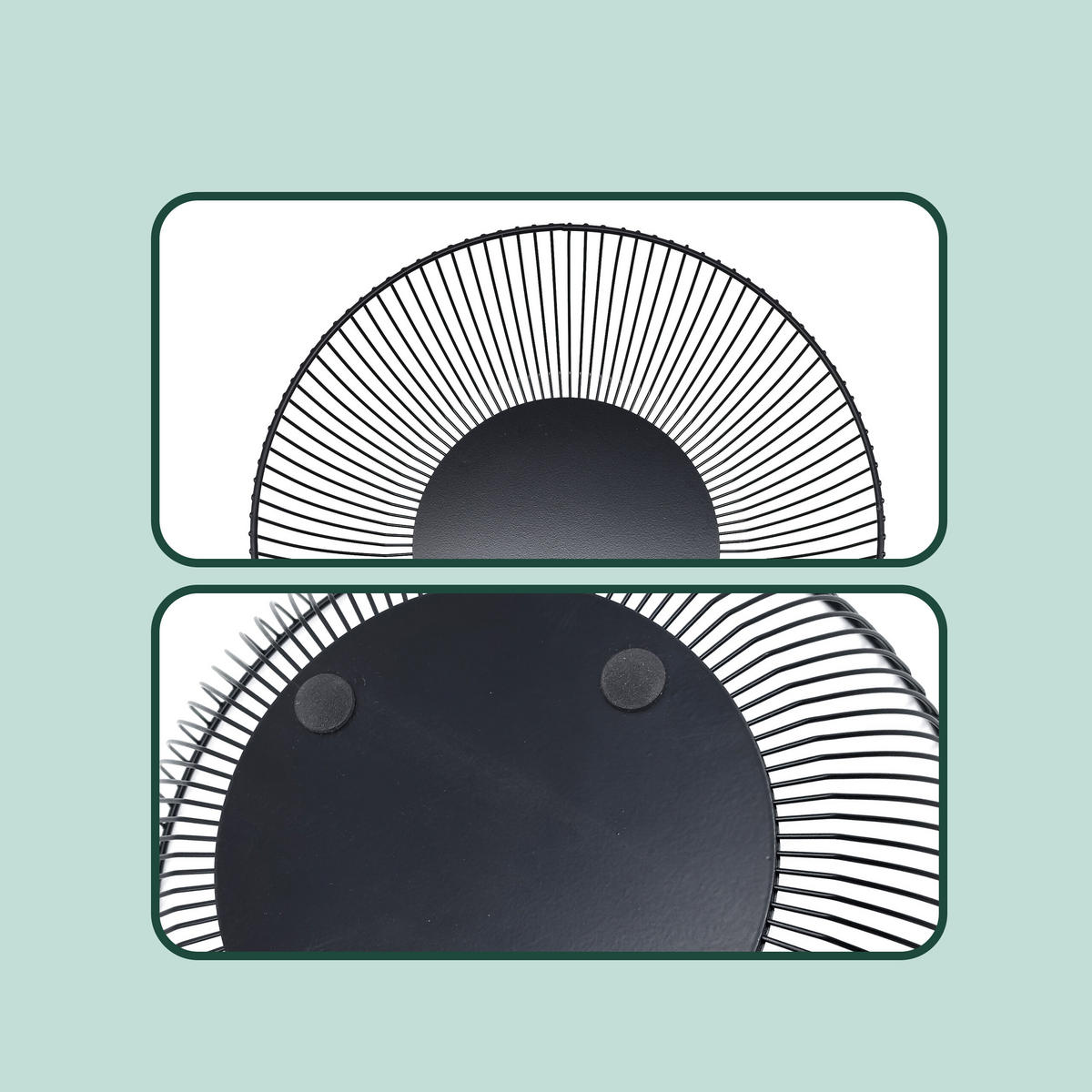 OBSTSCHALE - Schwarz, Metall (8cm) - Relaxdays