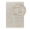 WOLLTEPPICH Rocco Beige/Schwarz 140x200 cm - Beige, Textil (140/200cm) - benuta Pure