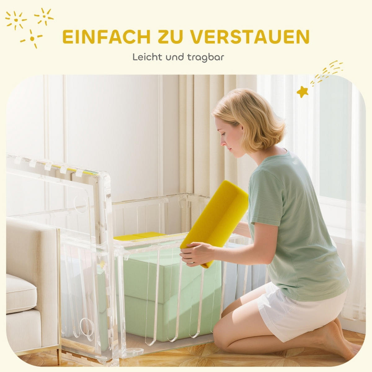 KONSTRUKTIONSSPIELZEUG Bausteine - Multicolor, Kunststoff (40/40/160cm) - Korfee