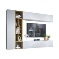 WOHNWAND Kodita - Beige/Weiß, Holzwerkstoff (224/160/33cm) - MIRJAN24