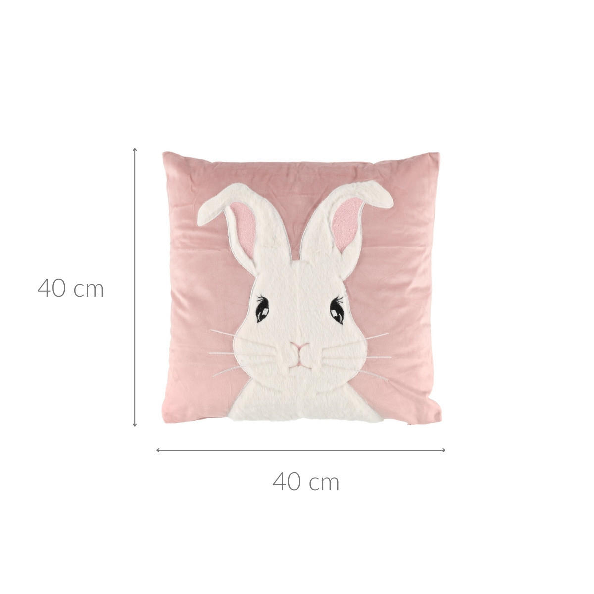 KISSEN Kinderzimmer 40/40 cm - Rosa, Textil (45/14cm)