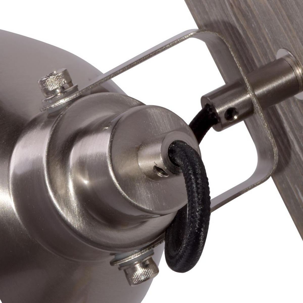 WANDLEUCHTE TIMBER Silber matt - Silberfarben, Holz (15/21.5/12.5cm)