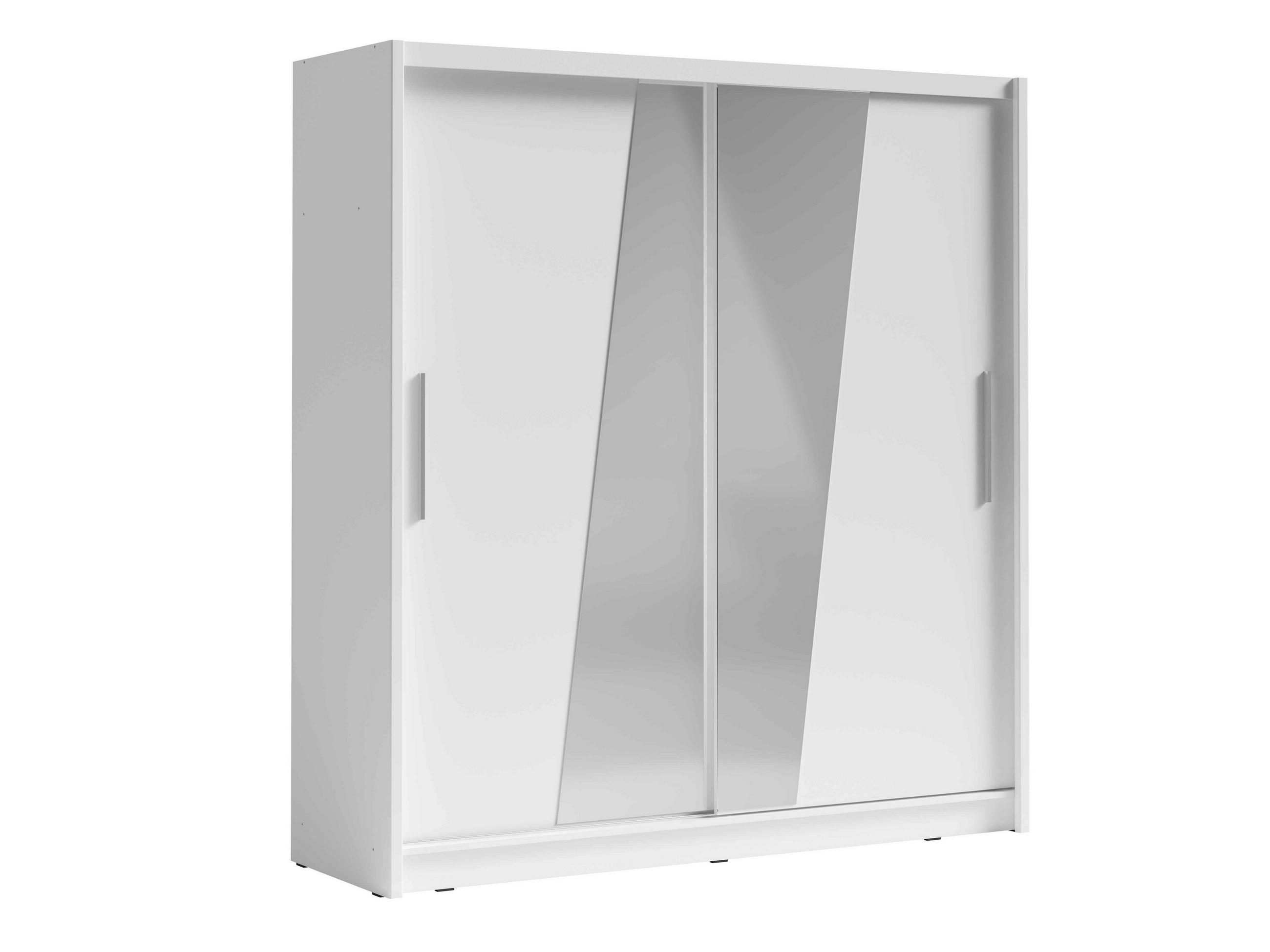 Masseno Schwebetürenschrank Weiß 200x215x62.5 cm