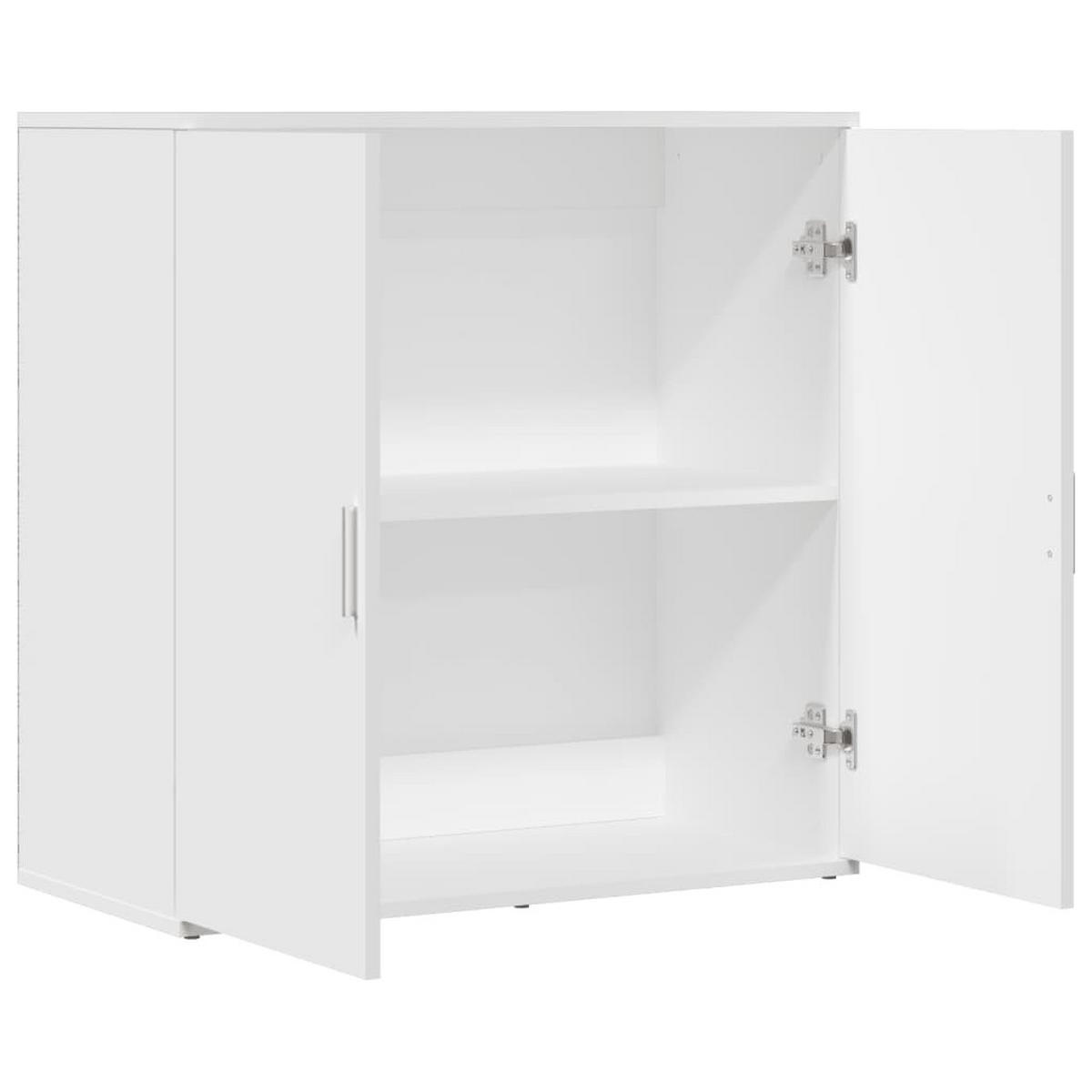 SIDEBOARD mit 2 Türen 79/38/80 cm aus Holzwerkstoff Weiß - Weiß, Holz (79/80/38cm) - vidaXL