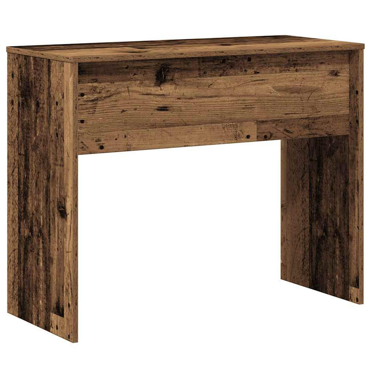 SCHREIBTISCH 90/40/72 cm aus Holzwerkstoff Altholz-Optik Dekor - Graubraun, Holz (40/90/72cm) - vidaXL