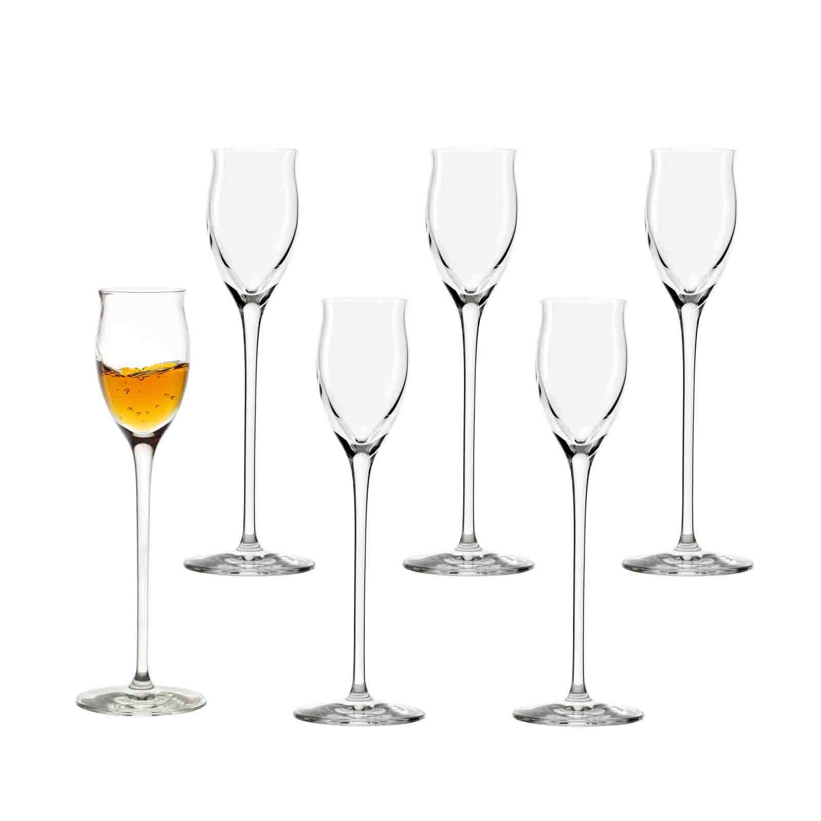 EDELBRANDGLÄSER Quatrophil transparent 65 ml 6er Set - Transparent, Glas (0.065L) - Stölzle Lausitz