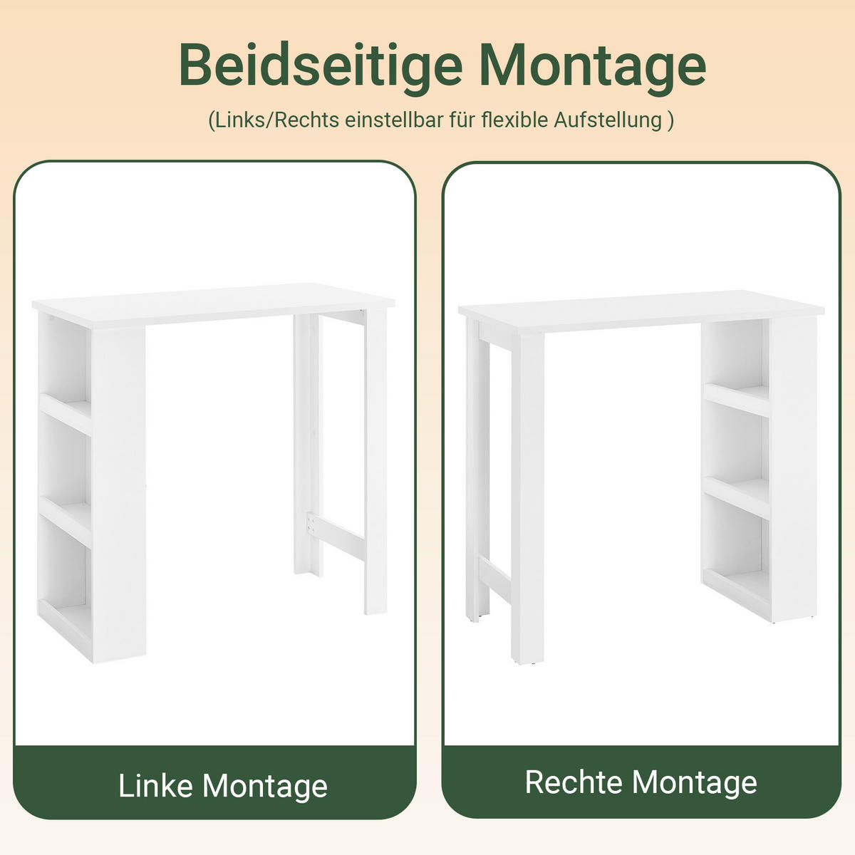 BARTISCH Weiß - Weiß, Holzwerkstoff (57/112/106cm) - SoBuy