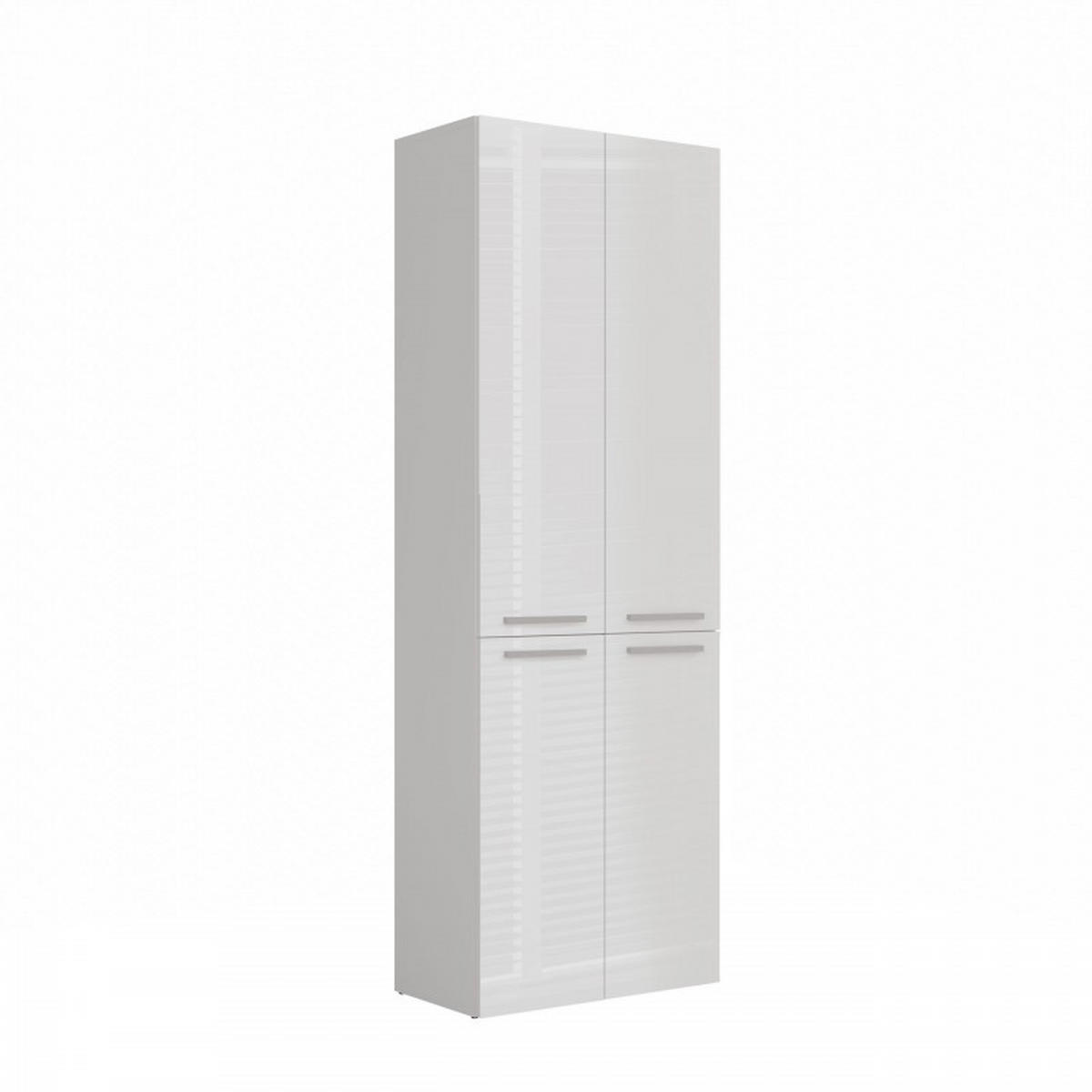 SKRIŇA do kúpeľne - biela, kompozitné drevo (60/174/30cm) - RAUMHIRSCH FURNITURE