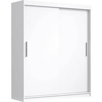 SCHIEBETÜRENSCHRANK 180 Weiß 180x59x215,5 cm - Weiß, Holzwerkstoff (180/215.5/59cm) - Mobelsta